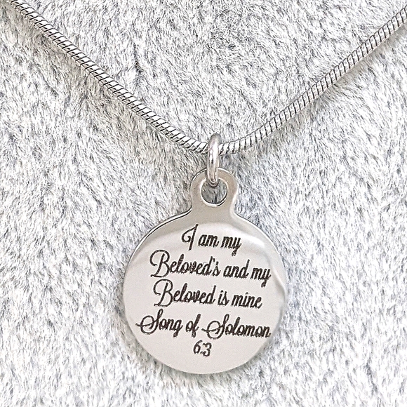 Christian Bible Verse Scripture Double Necklace - Picture 2 of 6